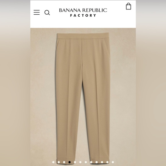 NWOT Banana Republic Hayden Tapered Pants Size 4P - Picture 2 of 10